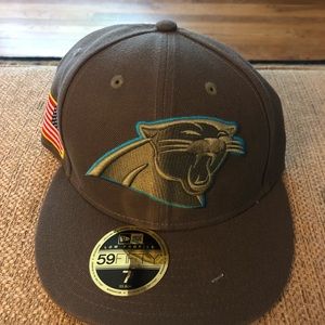 Carolina Panthers New Era Sz 7 Army-style